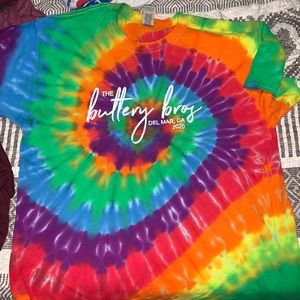 New Large Tie Dye Butter Bro’s Tshirt